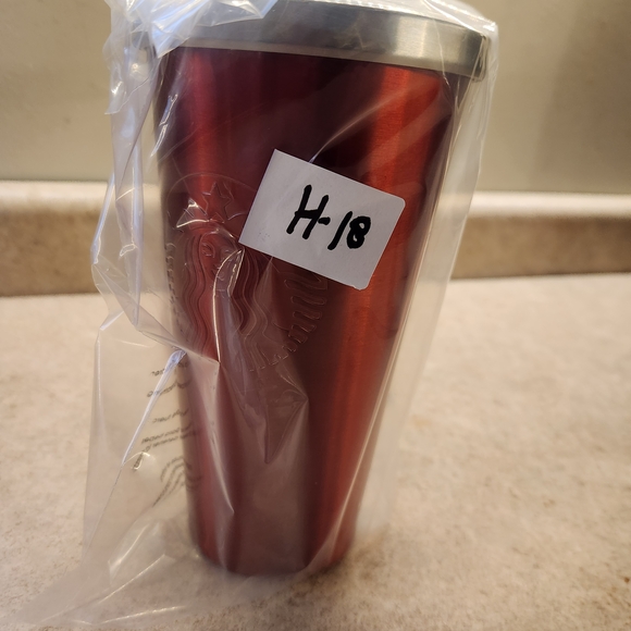 Starbucks 2014 Red Stainless Steel Tumbler No Straw - Picture 7 of 7